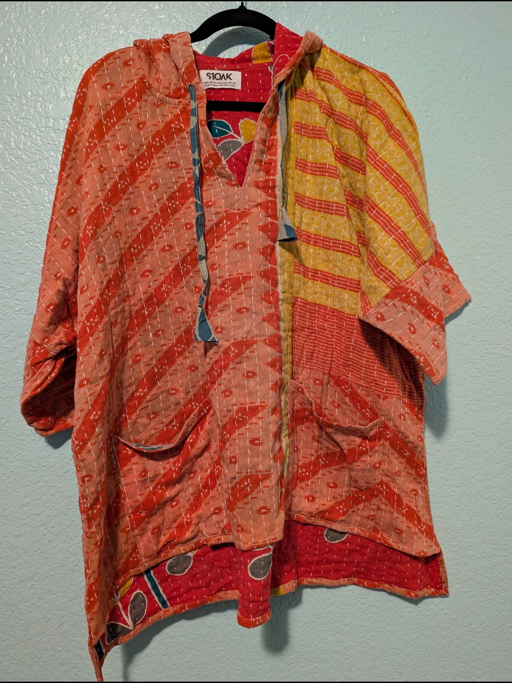 She's1Oak Multicolor Kantha Hoodie